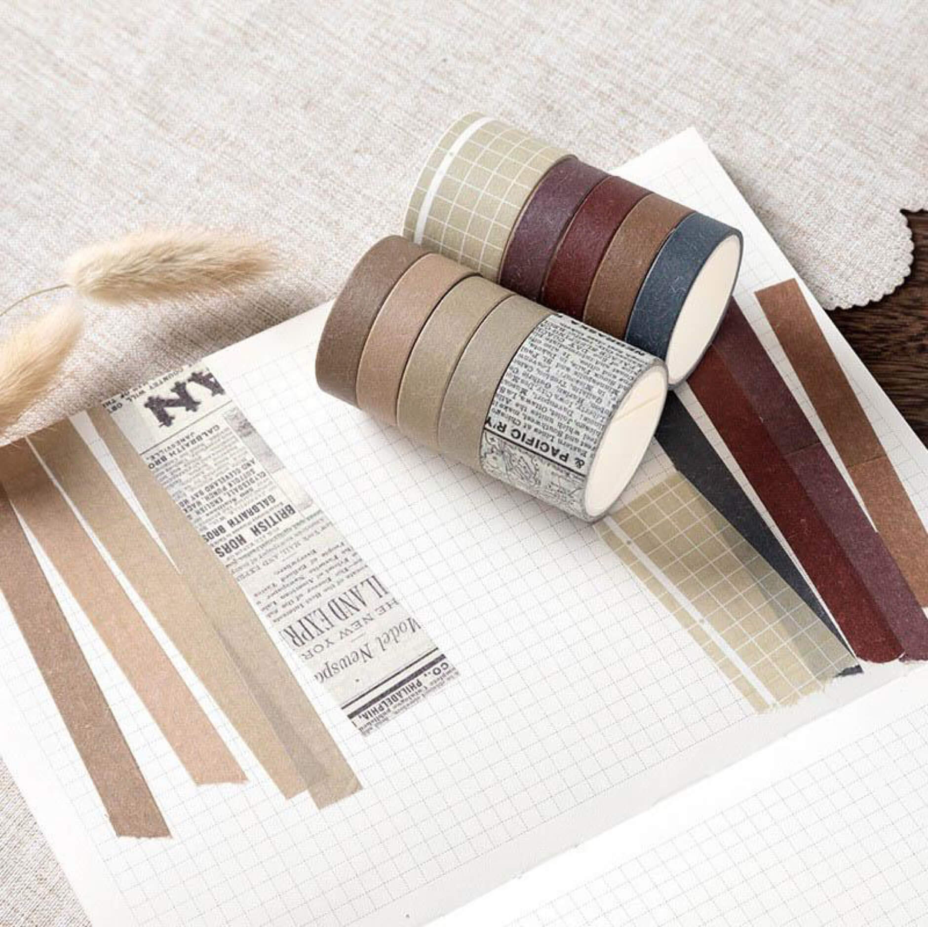 Dùng washi tape để trang trí sổ tay đẹp không cần vẽ
