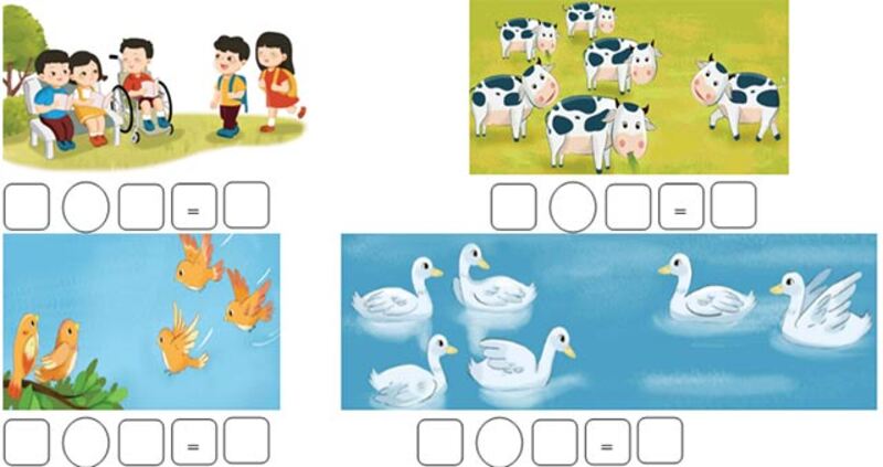 Toán lớp 1 viết phép tính thích hợp là dạng toán như thế nào? (Nguồn ảnh: Sưu tầm internet)
