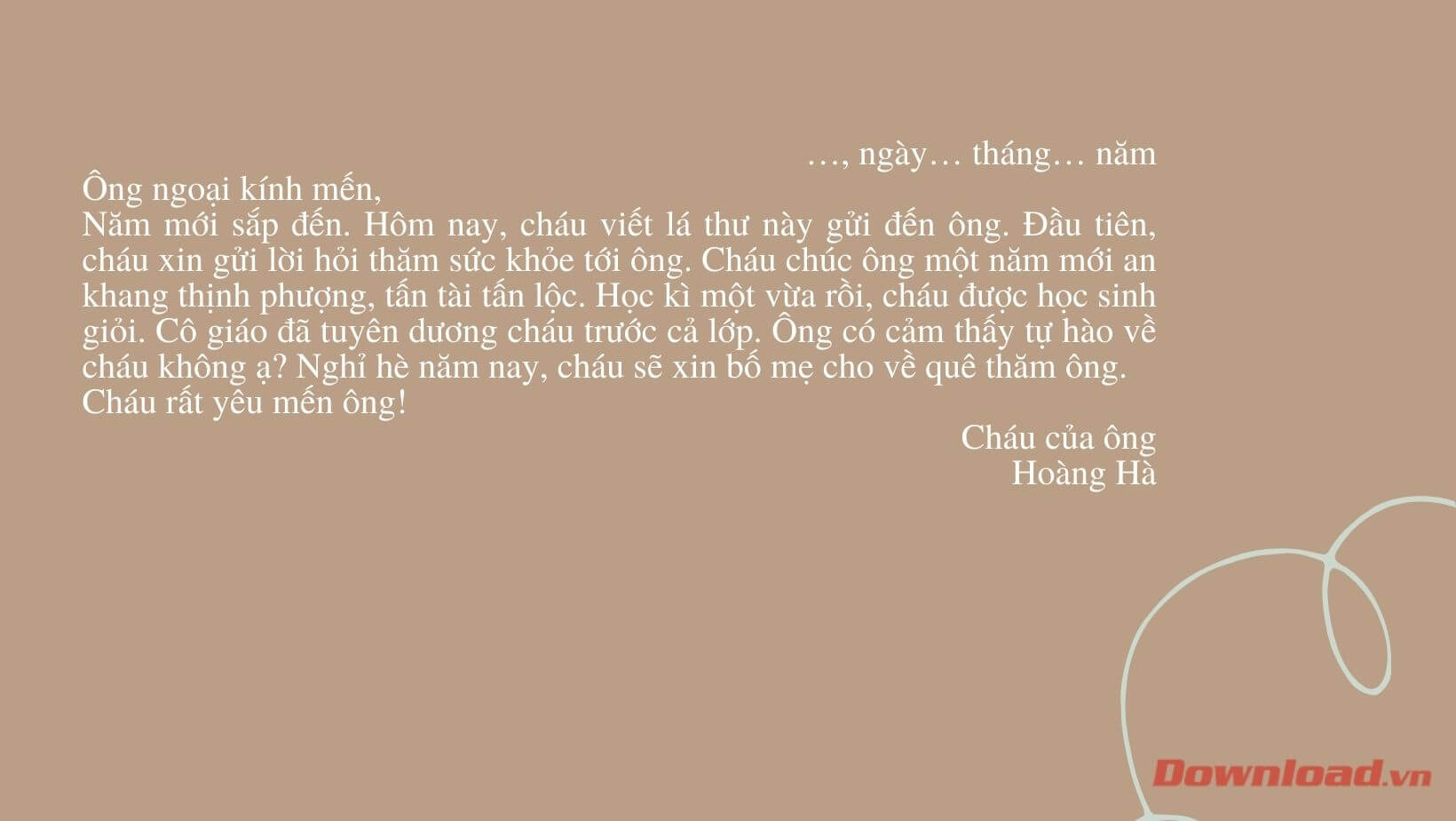 Viết một bức thư ngắn cho người thân (54 mẫu) Tập làm văn lớp 3