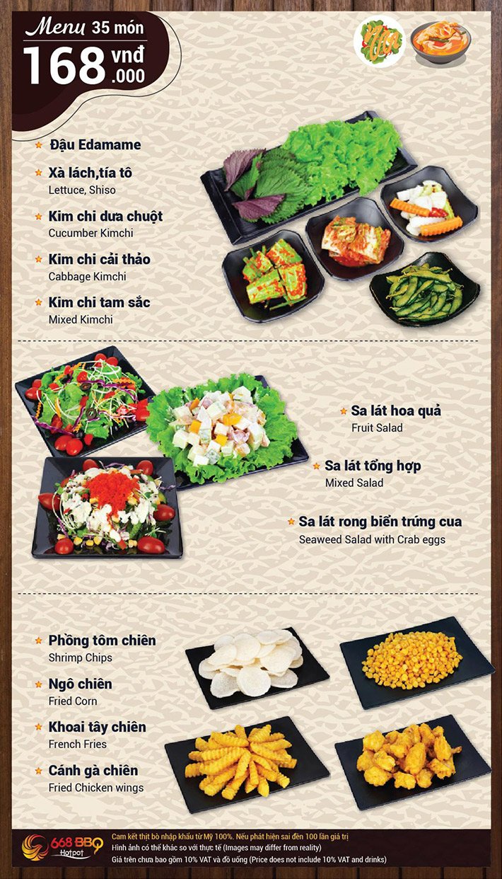 Buffet Nướng Lẩu Menu 268K Tặng Tôm Hùm Sang Chảnh Tại 668 BBQ & Hotpot