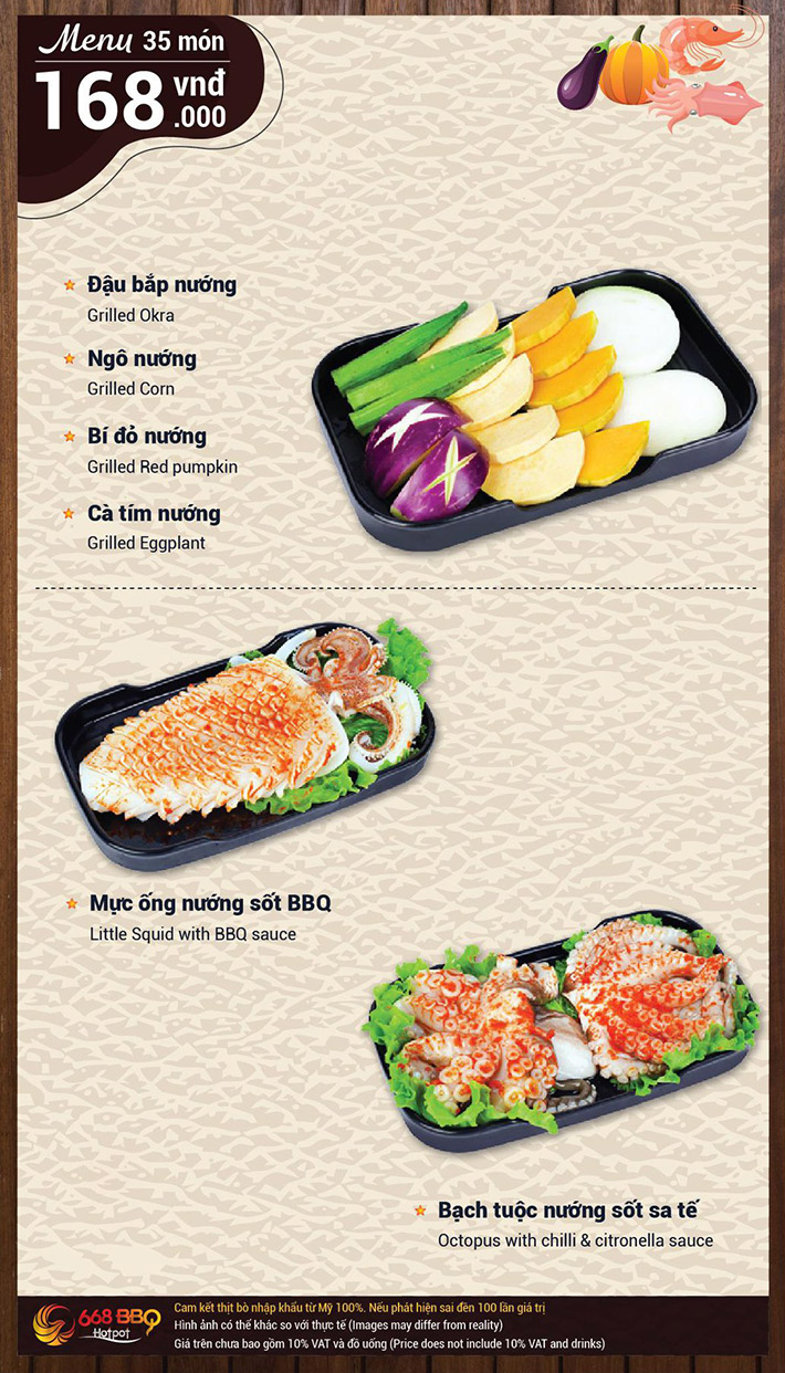 Buffet Nướng Lẩu Menu 268K Tặng Tôm Hùm Sang Chảnh Tại 668 BBQ & Hotpot