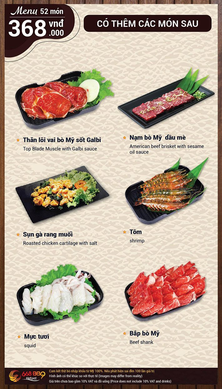 Buffet Nướng Lẩu Menu 268K Tặng Tôm Hùm Sang Chảnh Tại 668 BBQ & Hotpot