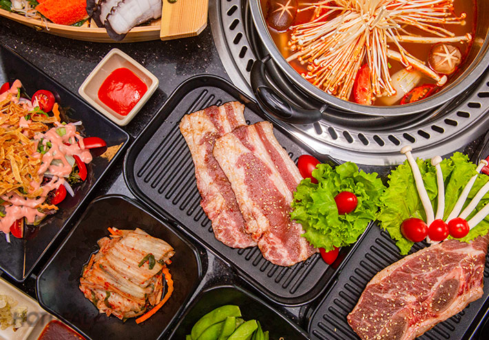 Buffet Nướng Lẩu Menu 268K Tặng Tôm Hùm Sang Chảnh Tại 668 BBQ & Hotpot