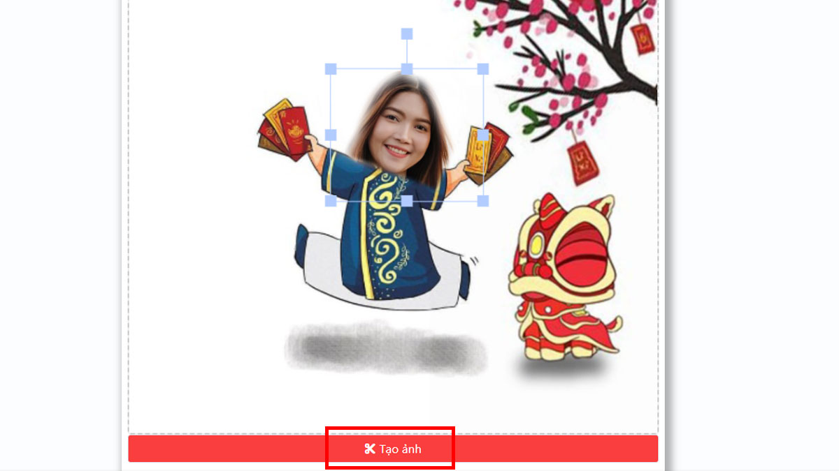 Cách ghép ảnh Tết online trực tuyến bước 4