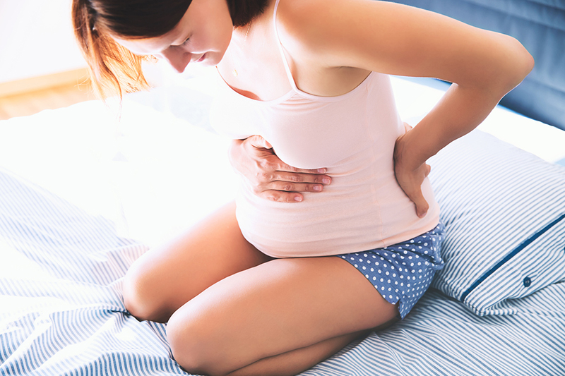 Sự chèn ép dây chằng nâng đỡ tử cung có thể dẫn đến bà bầu chuột rút vùng bụng