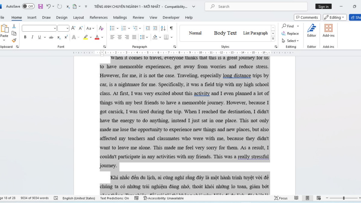 Cách định dạng văn bản trong Word Font chữ, cỡ chữ, kiểu chữ bước 1