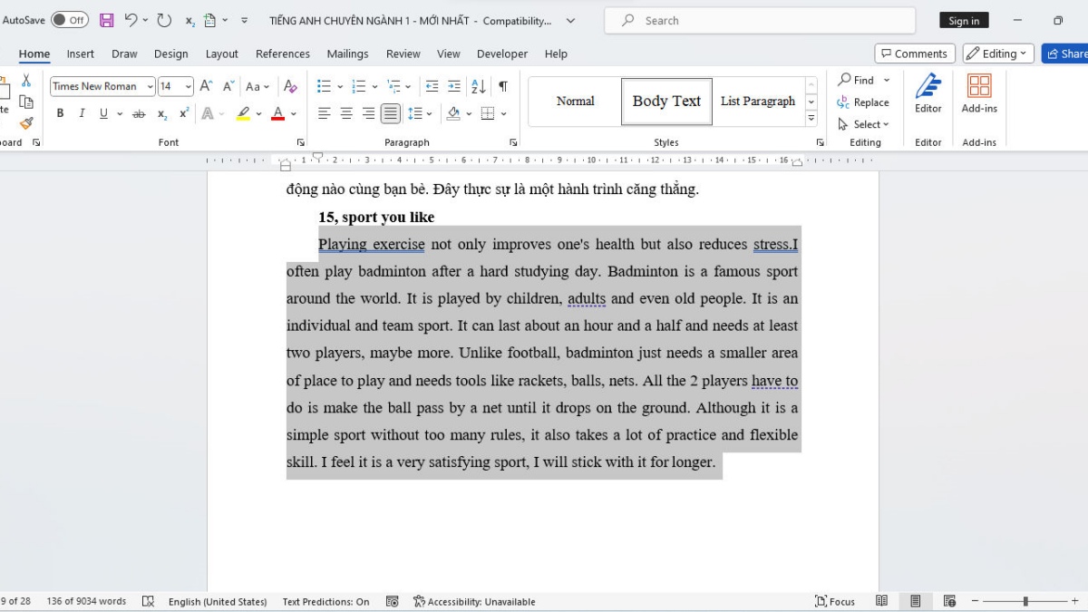 Cách định dạng văn bản trong Word Cách định dạng văn bản trong Word bằng Paragraph bước 1