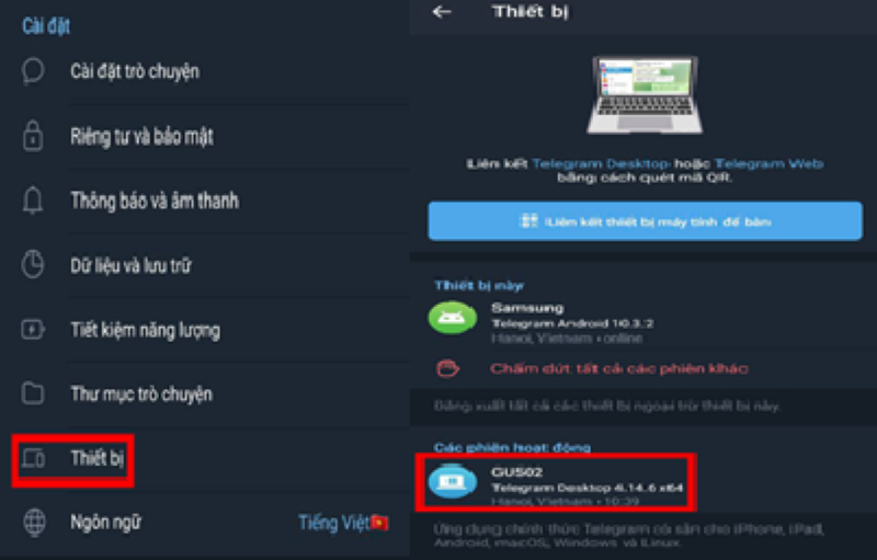 Hướng dẫn bảo mật tài khoản Telegram