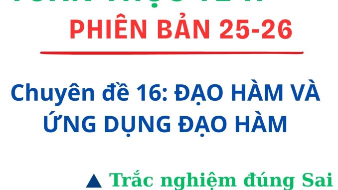 chuyen de dao ham
