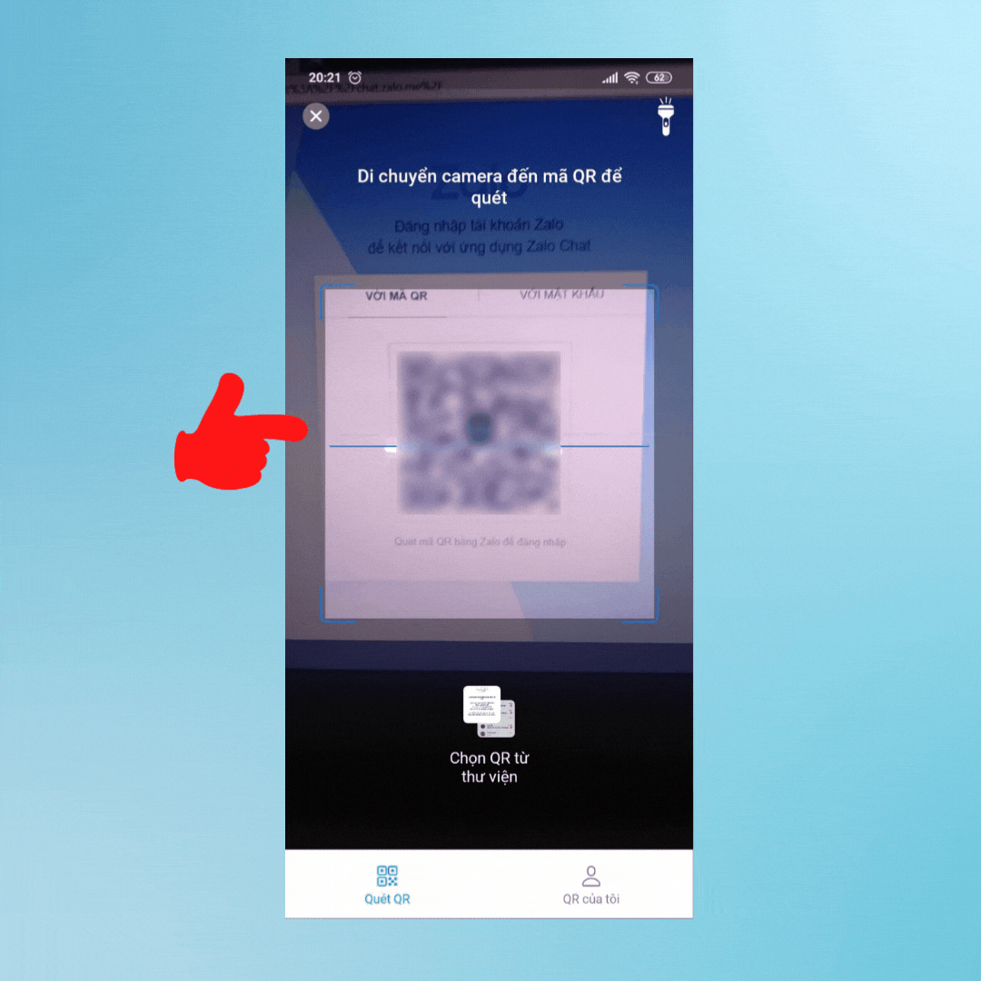 Đăng nhập Zalo web trên Google Chrome bằng mã QR - bước 3