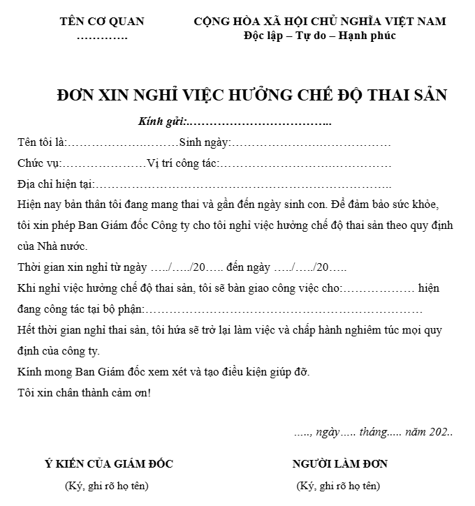 Tải 10+ mẫu đơn xin nghỉ việc, thôi việc ngắn gọn, súc tích