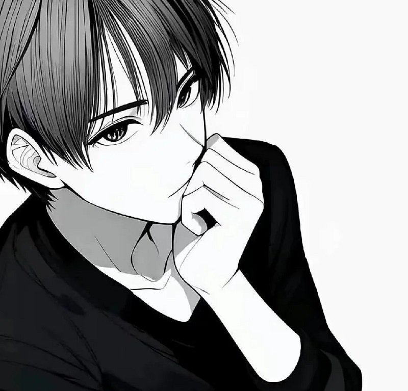 Avatar đôi anime đen trắng đẹp và cuốn hút