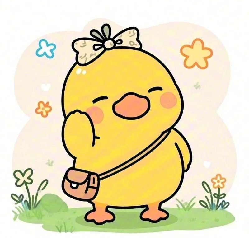 Hình avatar con vịt với phong cách hài hước