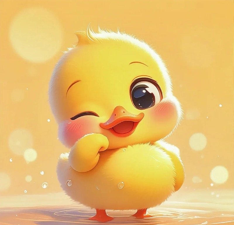 Avatar con vịt đáng yêu với tone màu pastel