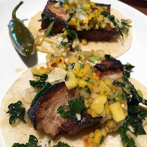 Elote Cafe - Niman Ranch Pork Belly Tacos