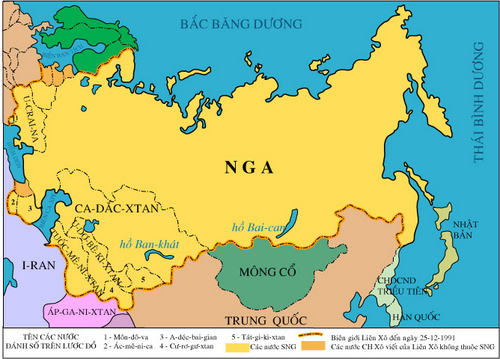 Nước Nga thuộc châu nào