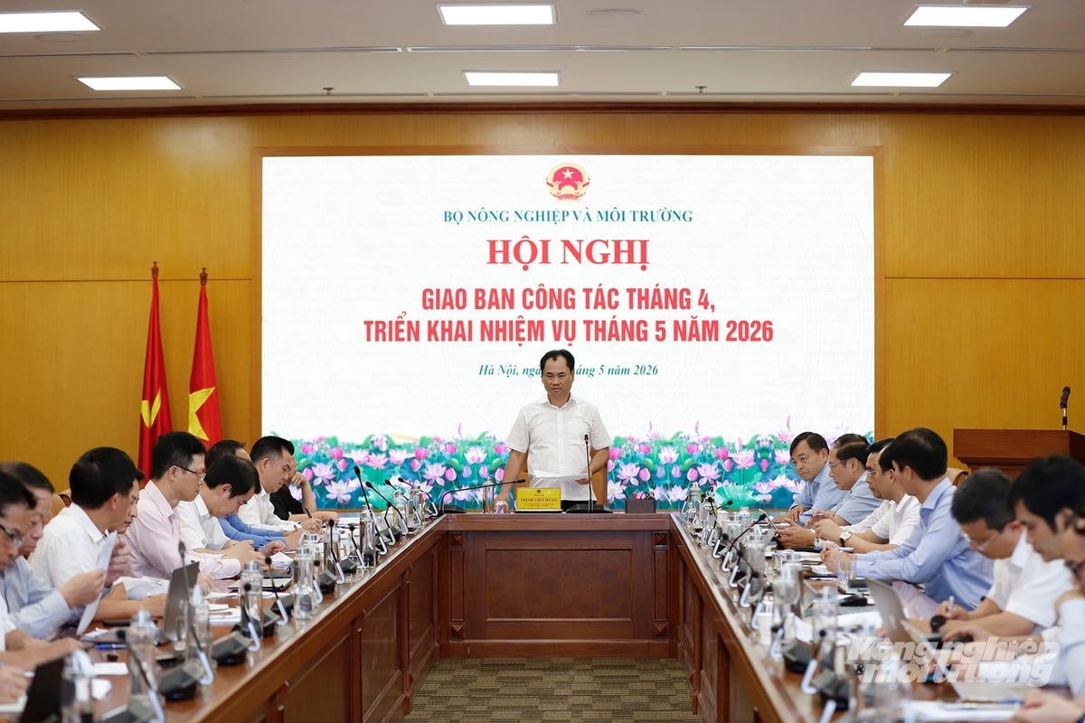 Toàn cảnh Hội nghị giao ban công tác tháng 4, triển khai nhiệm vụ tháng 5 và quý II/2026. Ảnh: Khương Trung.