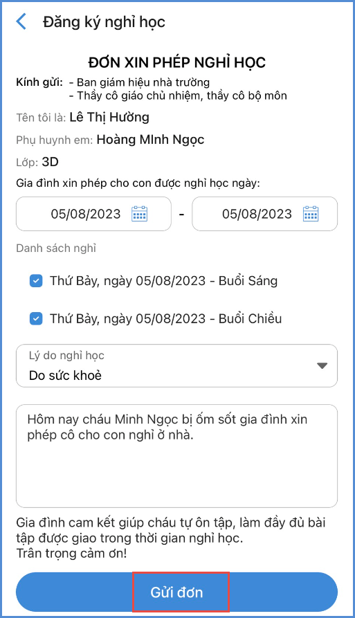 nhung cach xin nghi hoc 1