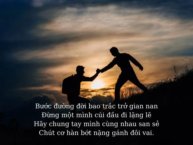 Tổng hợp những câu thơ về tình anh em xã hội hay và ý nghĩa 2
