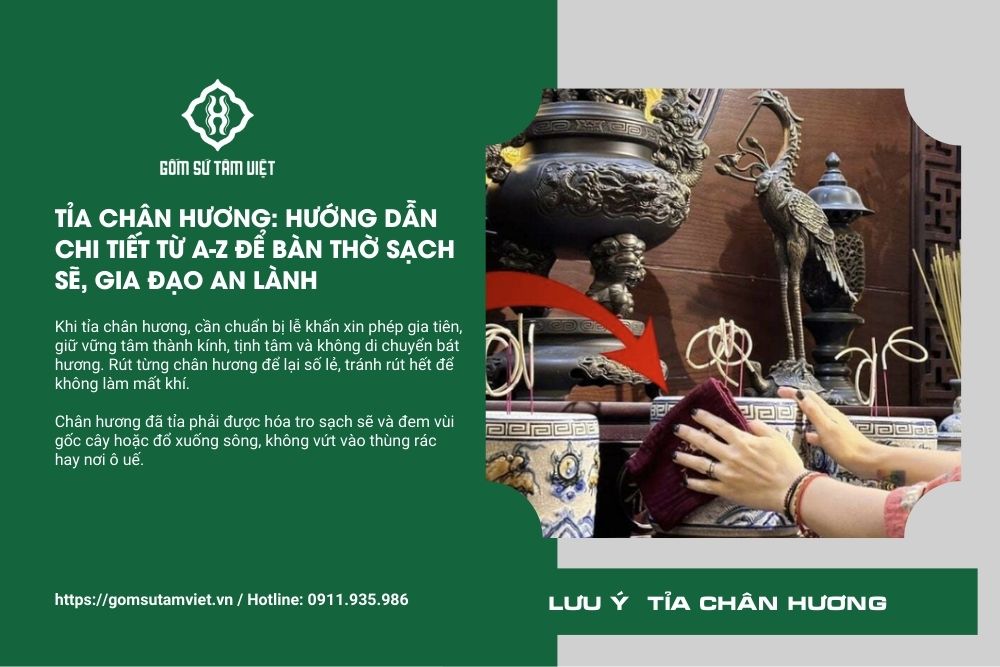 lưu ý tỉa chân hương