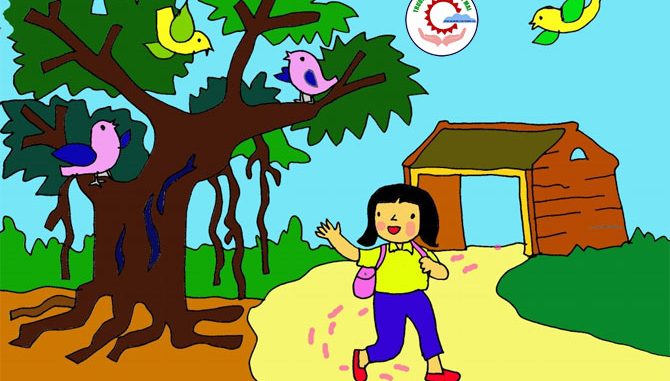 Văn mẫu tả con đường đến trường