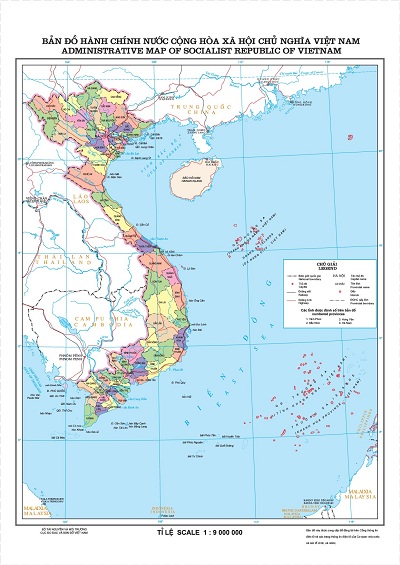 Hình dáng Việt Nam trên bản đồ