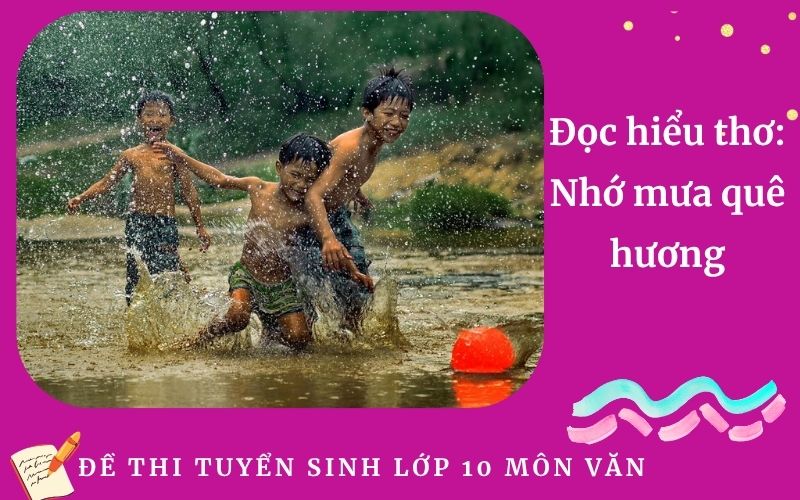 Đọc hiểu thơ: Nhớ mưa quê hương