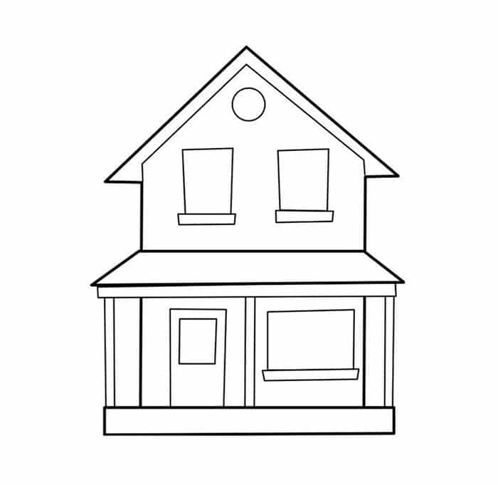 Cách vẽ ngôi nhà đẹp nhất lớp 6 đơn giản