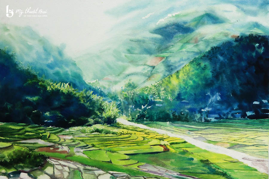 Tranh phong cảnh núi rừng