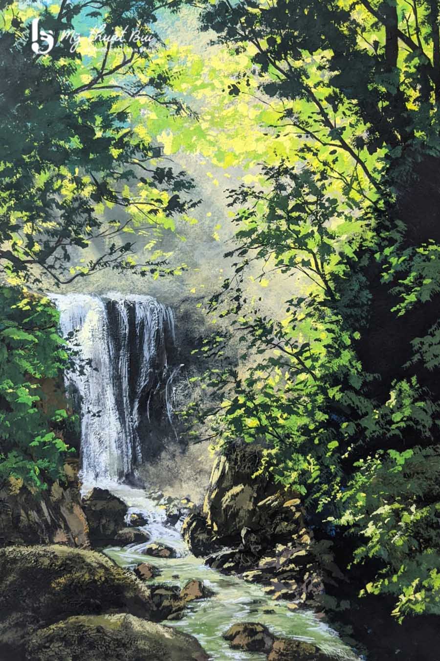 Tranh phong cảnh núi rừng