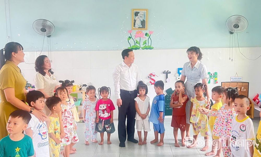 Trên 99% học sinh Đồng Tháp trở lại trường sau tết
