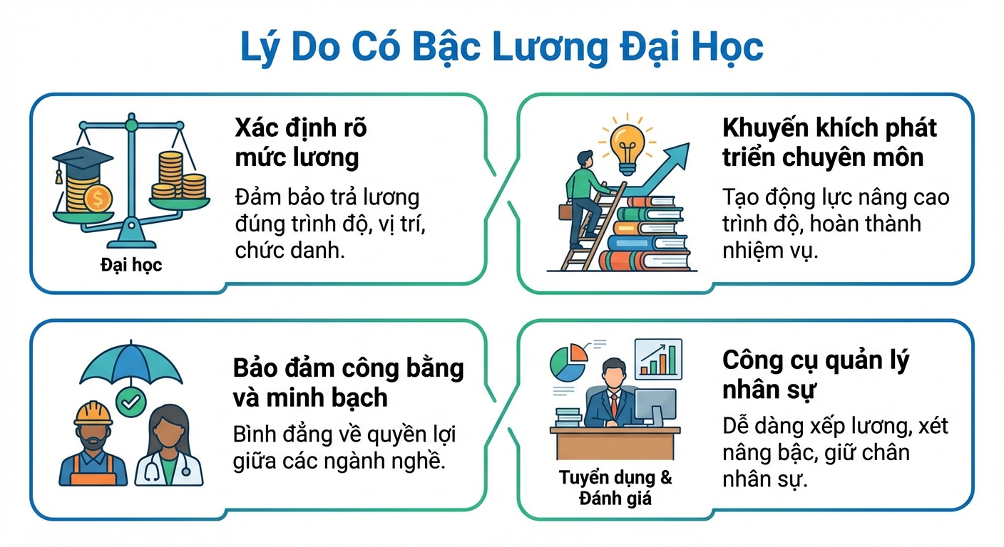lý do có bậc lương đại học