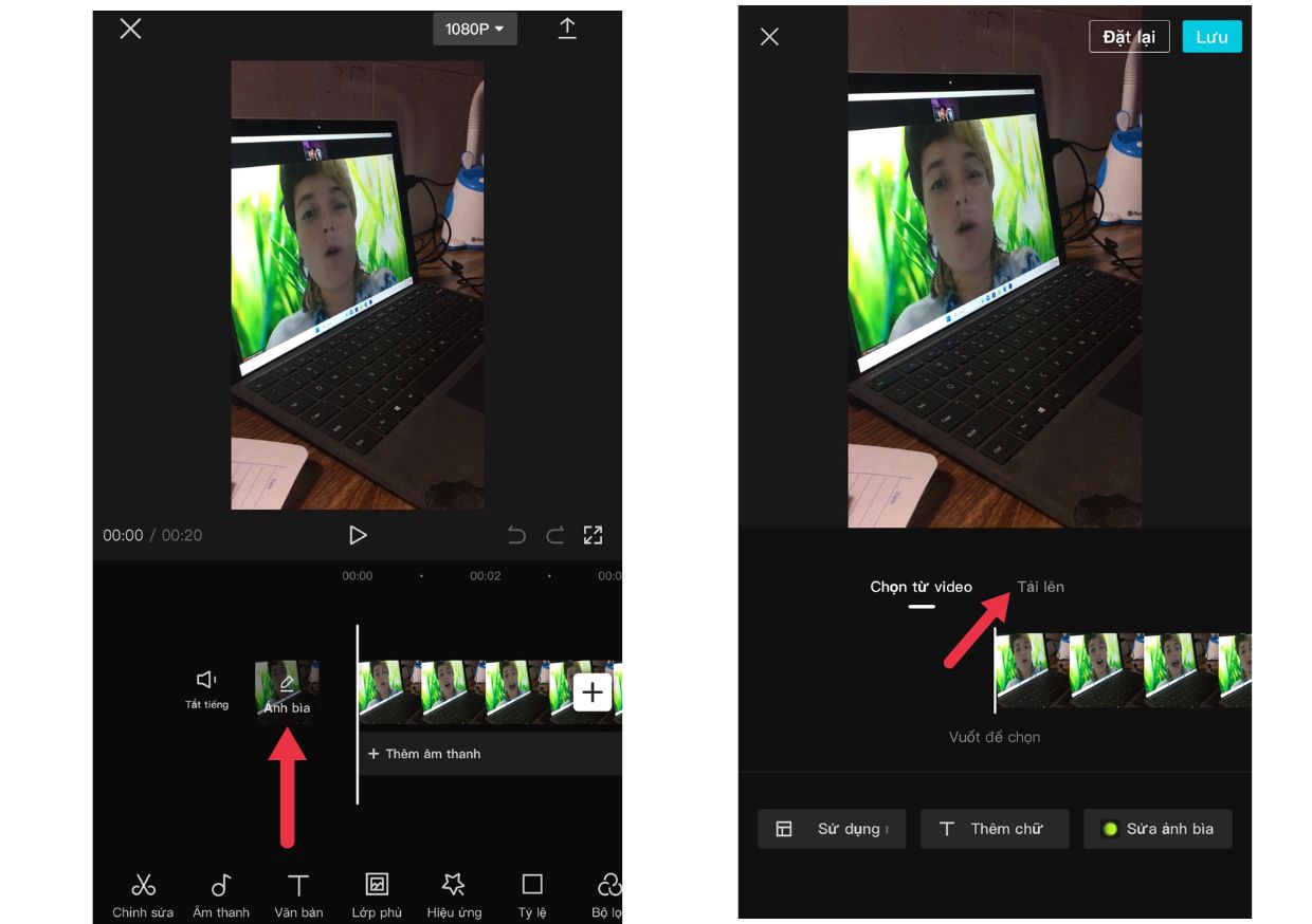 Hướng dẫn thêm thumbnail cho video trên capcut