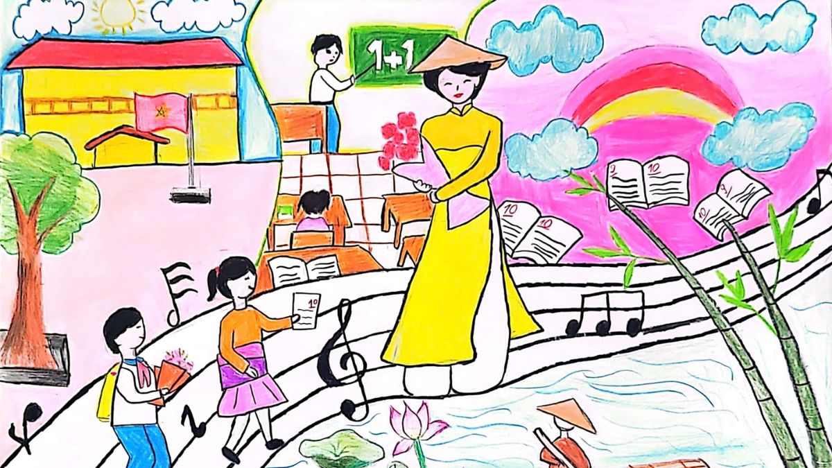Tranh vẽ 20/11 - Hình 2