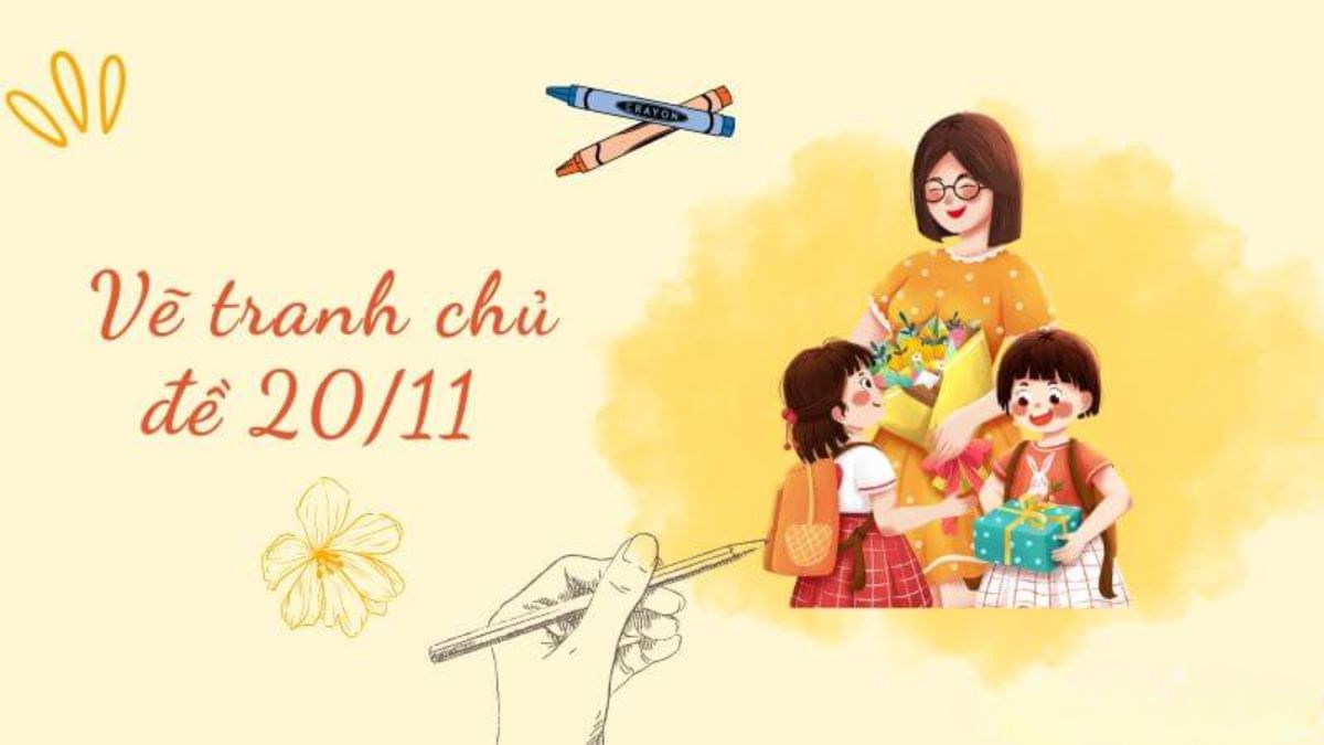 vẽ tranh 20-11