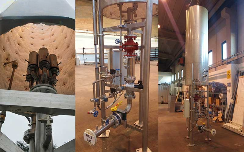 Hệ thống lò đốt khí biogas