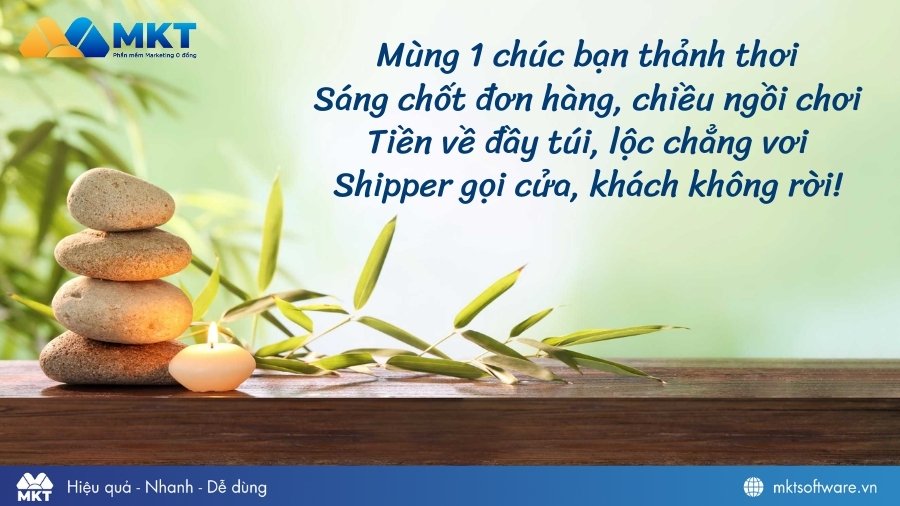 Lời chúc mùng 1 đầu tháng hài hước, thú vị