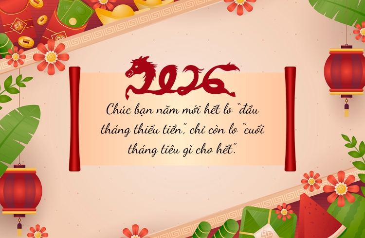 Những câu chúc Tết bạn bè hài hước, vui nhộn