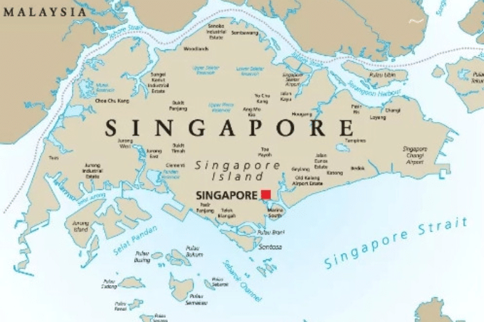 Bản đồ toàn cảnh đất nước Singapore