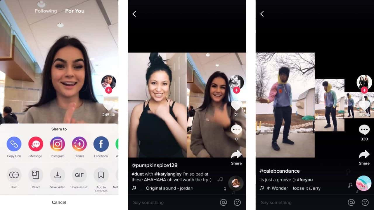 Bạn có thể tự quay video Duet với chính clip của bản thân.