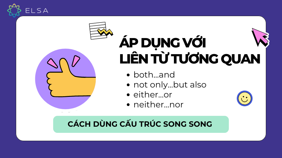 Áp dụng với liên từ tương quan