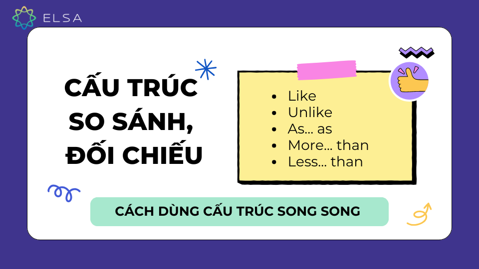 Cấu trúc so sánh, đối chiếu