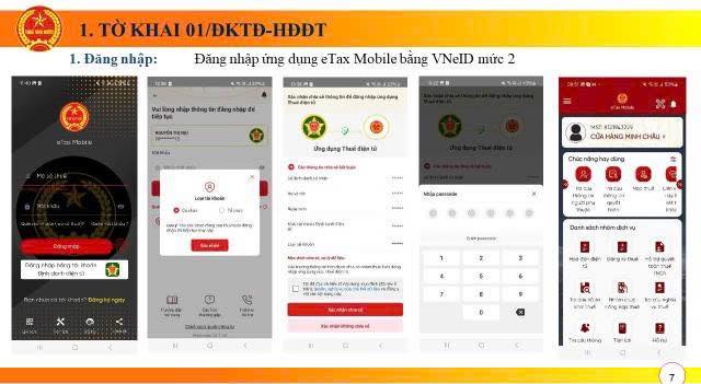 Đăng nhập etax mobile qua VNeID mức 2 của người đại diện pháp luật