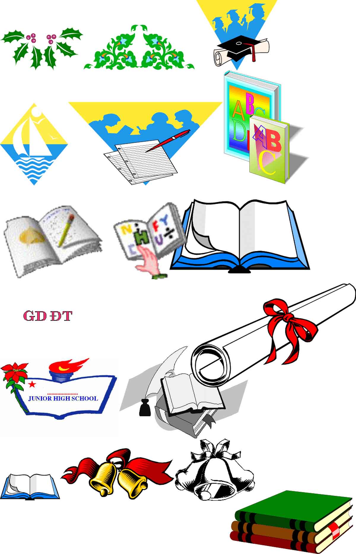 họa tiết trang trí bìa giáo án đẹp cho word