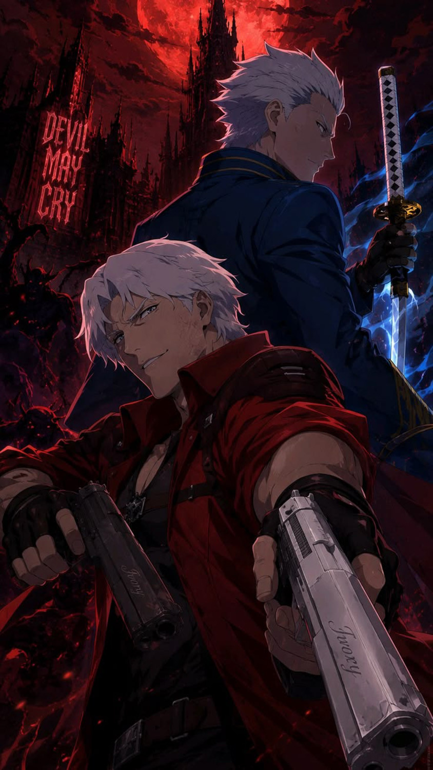 Tựa game kinh điển Devil May Cry cũng trở thành cảm hứng hình nền smartphone