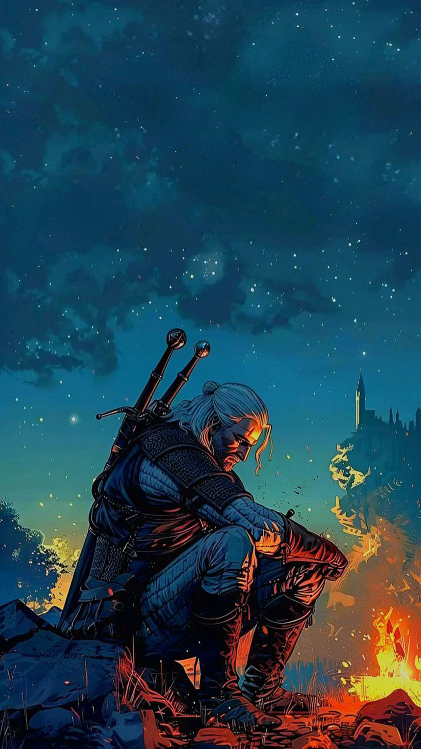 Geralt xứ Rivia trong game The Witcher