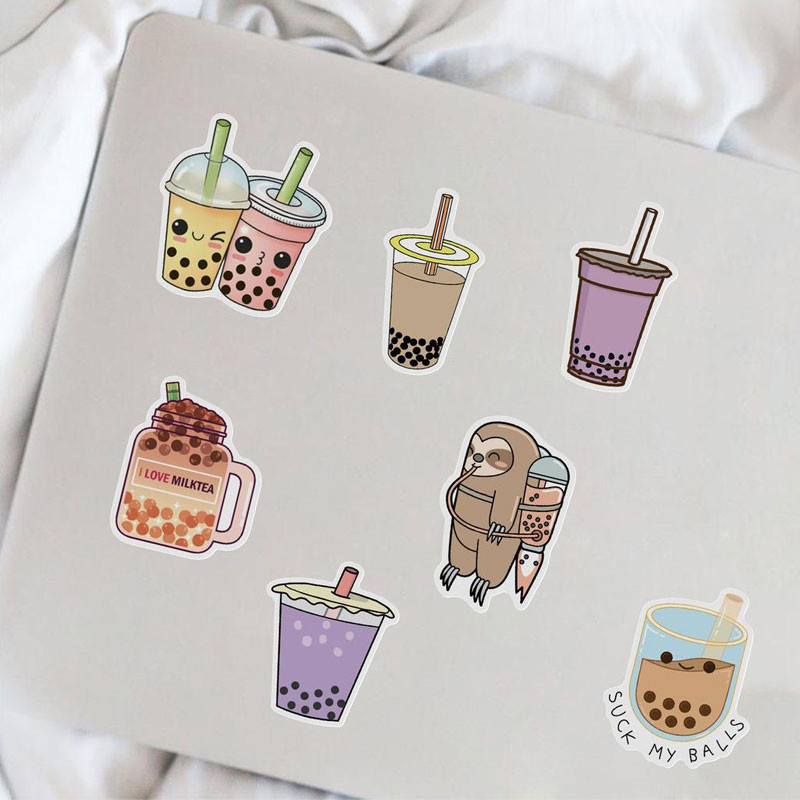 Minh họa cách vẽ trà sữa cute đơn giản với các nét vẽ cơ bản, dễ dàng thực hiện