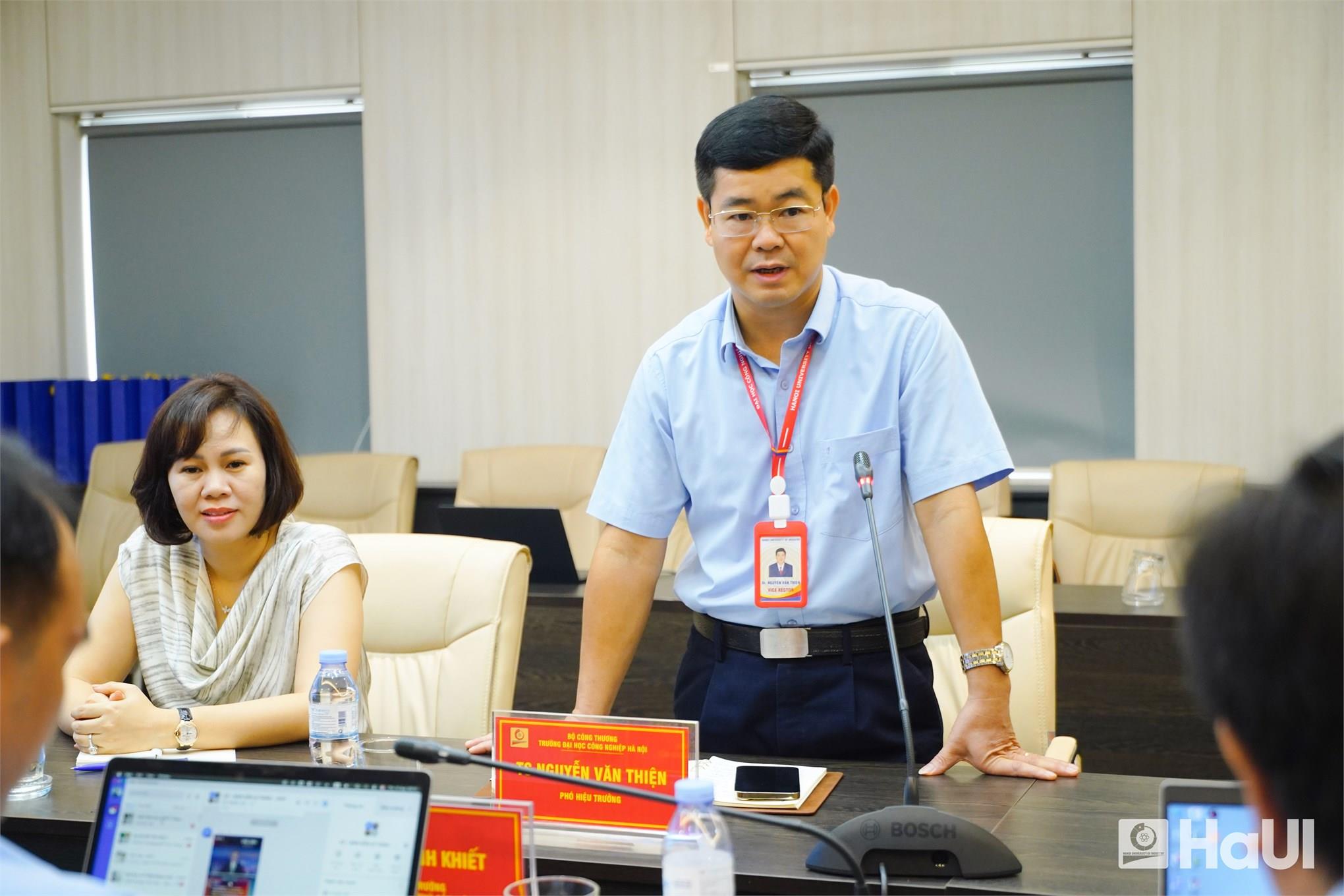 [tdmu] Trường Đại học Thủ Dầu Một thăm và làm việc tại Trường Đại học Công nghiệp Hà Nội