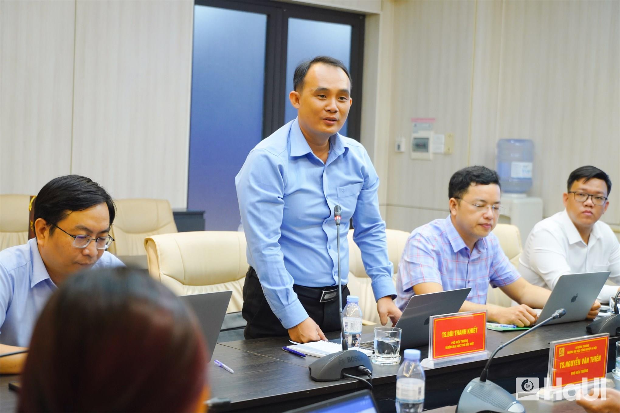 [tdmu] Trường Đại học Thủ Dầu Một thăm và làm việc tại Trường Đại học Công nghiệp Hà Nội