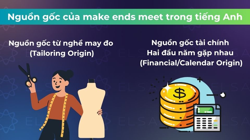 Make ends meet có 2 nguồn gốc 